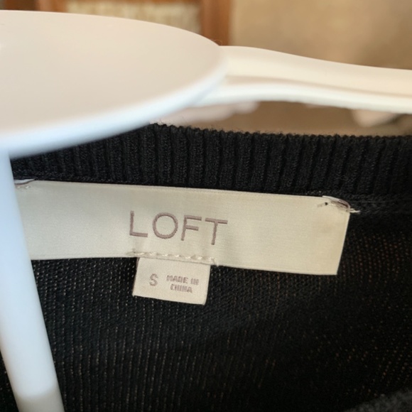 Ann Taylor Loft peekaboo sweater with bottom blouse details. Worn twice. - Picture 2 of 5